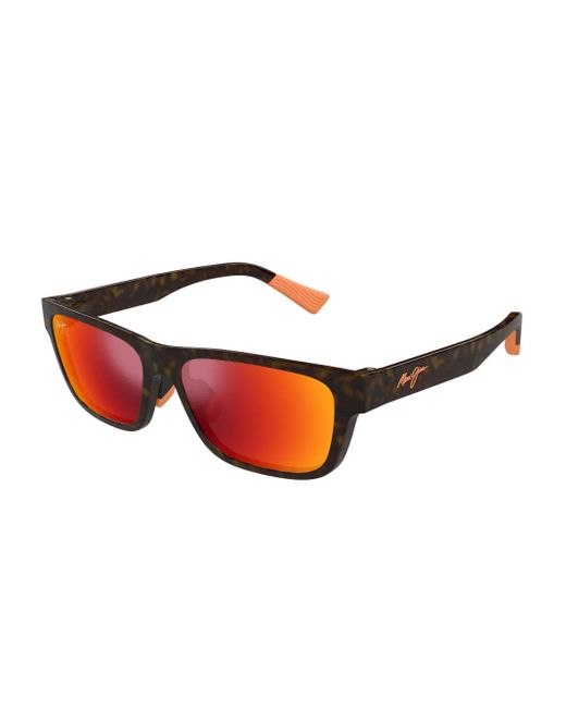 Maui Jim Red Mj0628S Tortoiseshell Square-Frame Sunglasses for men