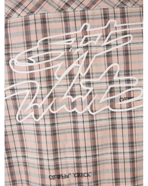 Off-White c/o Virgil Abloh Pink Check Button Shirt for men