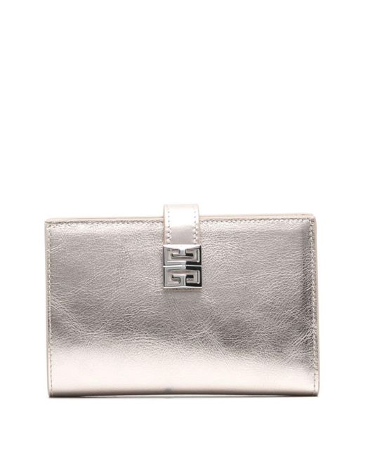 Givenchy Gray 4g-motif Leather Wallet