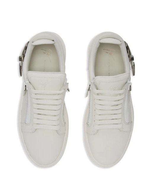 Sneakers Gz94 Deluxe Con Doppia Zip di Giuseppe Zanotti in White da Uomo