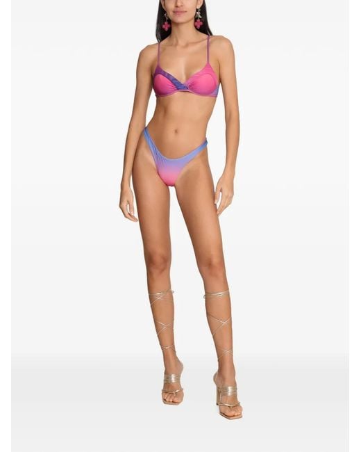 Amir Slama Purple X Tati Barbieri Ombré-Effect Bikini