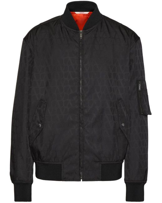 Valentino Garavani Bomberjacke mit Toile Iconographe-Muster in Schwarz für  Herren | Lyst DE