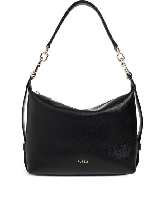 Furla Black Tonie Logo Shoulder Bag