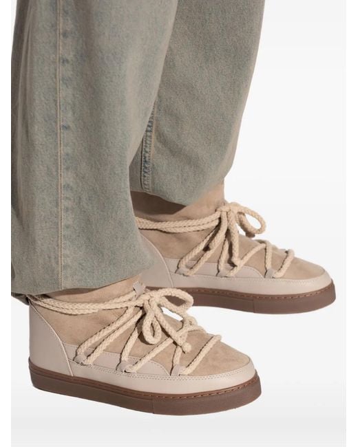Inuikii Brown Rope-Lace Suede Boots