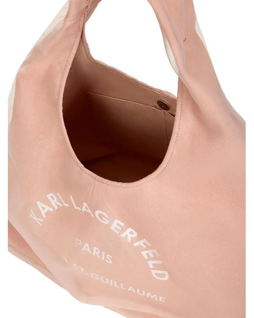 Karl Lagerfeld Pink Rue St-Guillaume Tote Bag