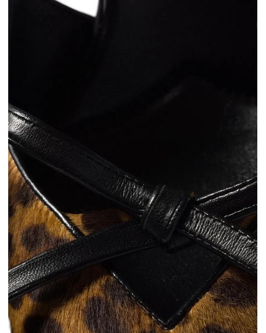 Miu Miu Brown Escarpins À Logo Imprimé