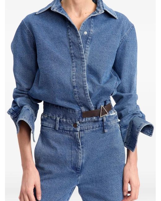16Arlington Blue Jolie Belted Denim Jacket