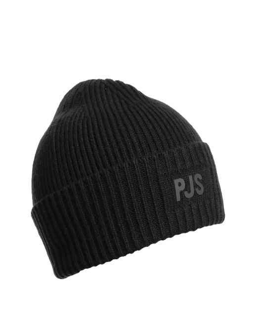 Gorro con logo de canalé Parajumpers de color Black