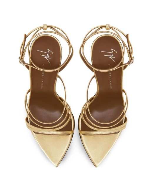 Giuseppe Zanotti Metallic 105Mm Intriigo Claire Sandals