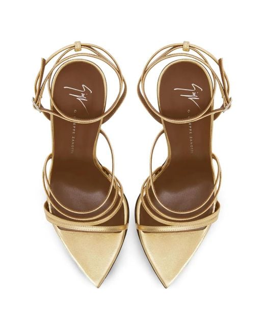 Giuseppe Zanotti 105 Mm Intriigo Claire Sandalen in het Metallic