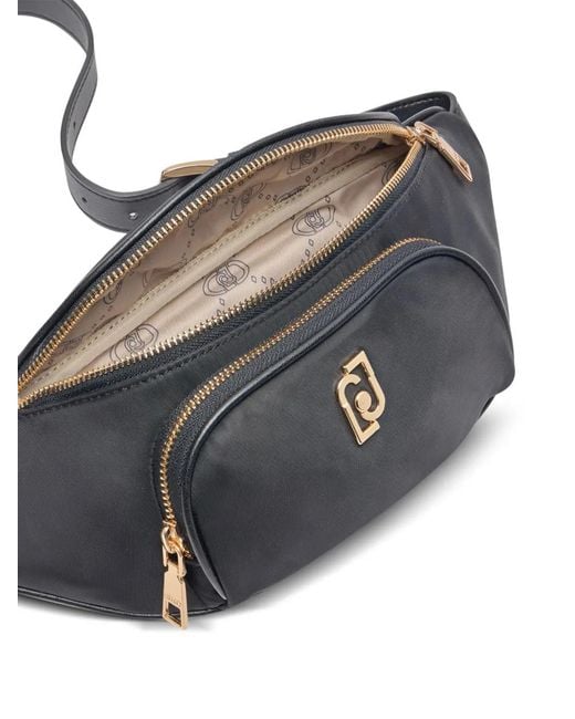 Liu Jo Gray Charm-Detail Belt Bag