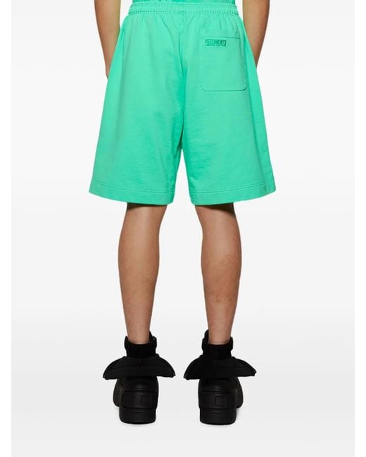 Vetements Green Oval Logo Track Shorts for men