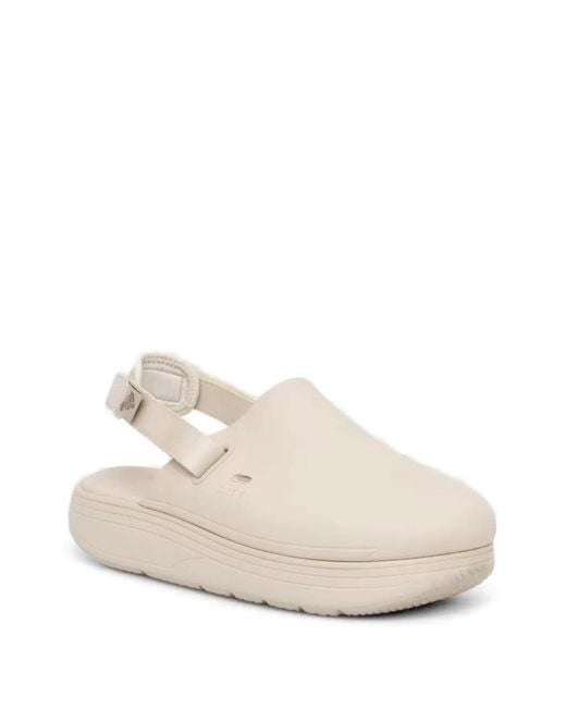 Suicoke White Adjustable-Strap Mules