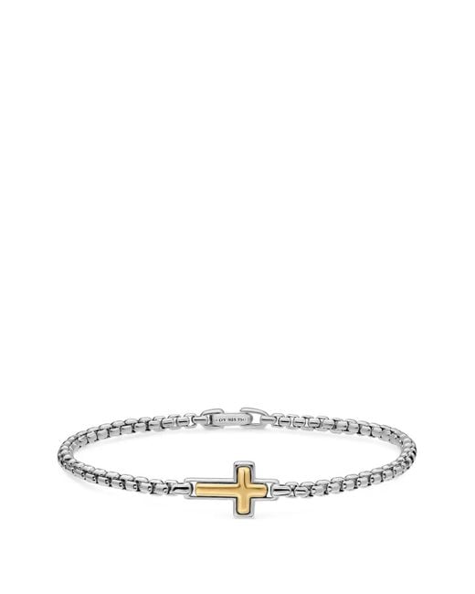 David Yurman White Cross Station Bracelet for men