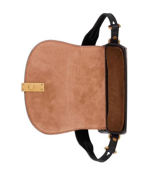 Polo Ralph Lauren Black Mini Polo Id Leather Crossbody Bag