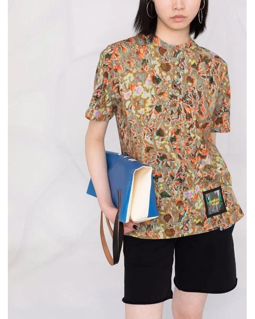 Ambush Blue Abstract-Print T-Shirt