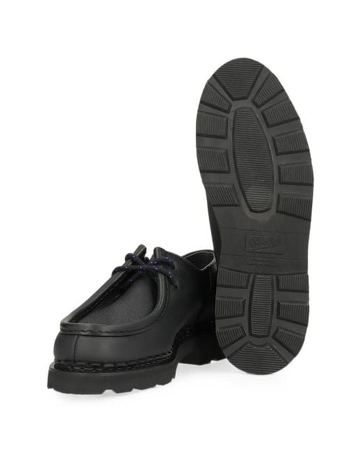 Paraboot Gray Michael Leather Derby Shoes for men
