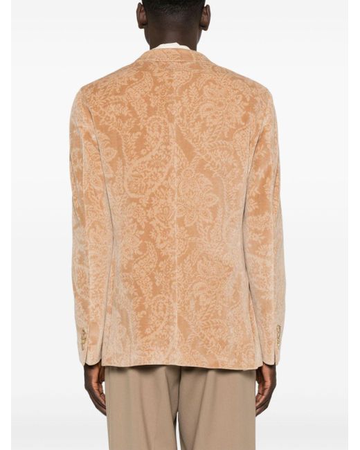 Etro Natural Velvet Blazer for men