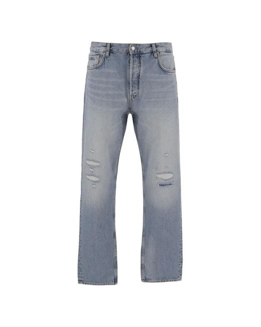 Emporio Armani Blue J101 Distressed Jeans for men