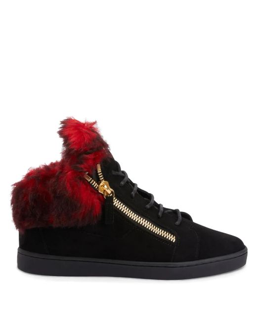 Giuseppe Zanotti Red Kriss Winter Sneakers