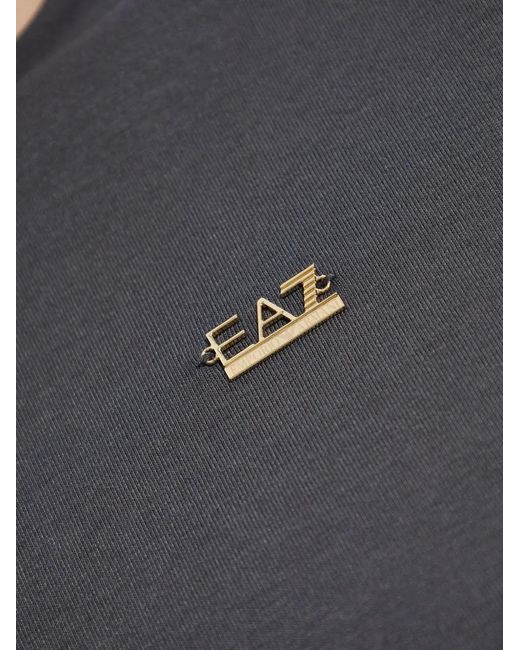 EA7 Black Logo-Plaque T-Shirt