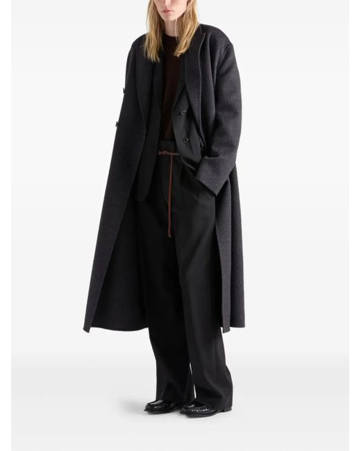 Prada Black Wool Oversized Blazer