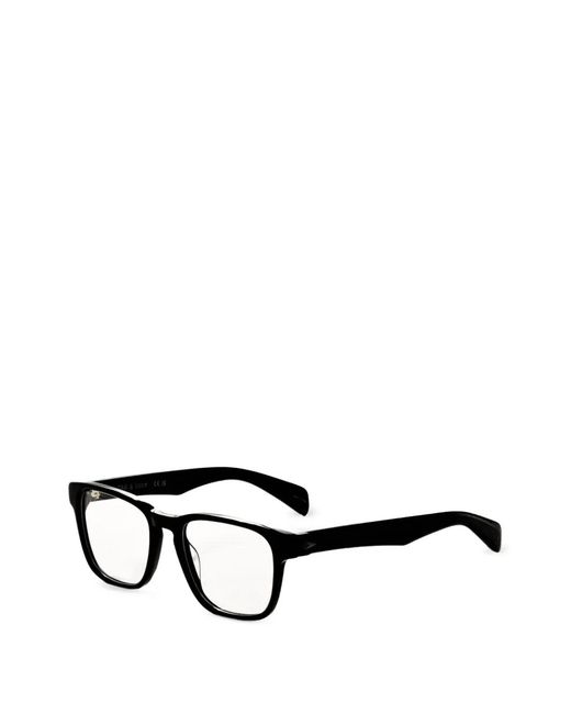 Rag & Bone Black Square-Frame Glasses for men