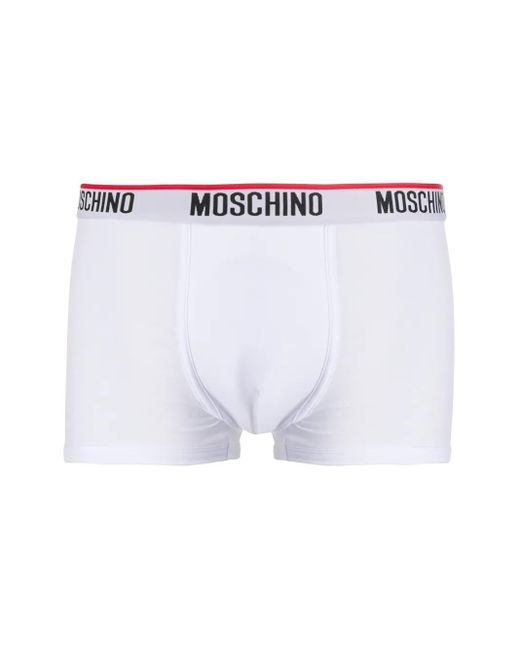 Moschino White Logo Boxers for men