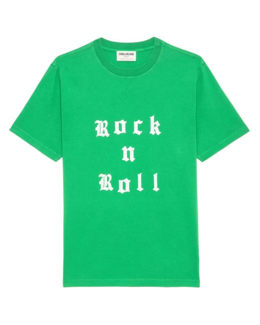 Zadig & Voltaire Edwin Rock And Roll Tシャツ Green