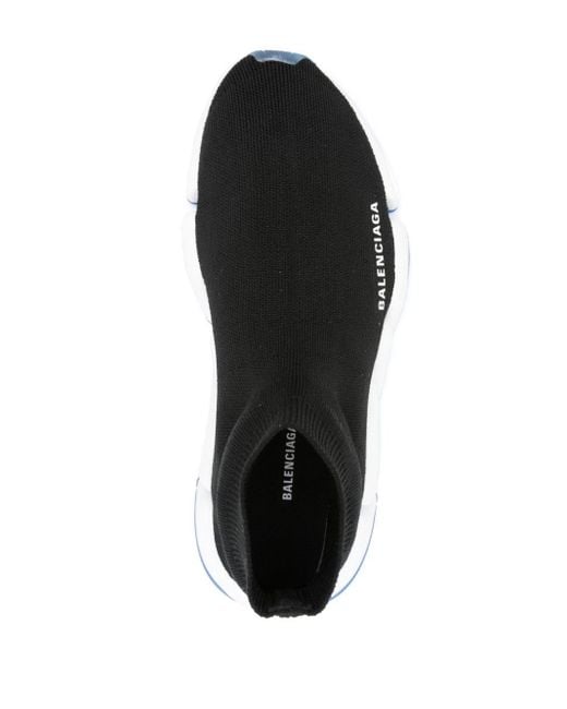 Balenciaga Black Speed 2.0. High-top Sneakers