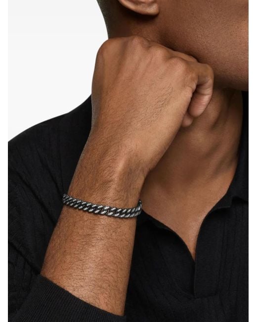 David Yurman White Diamond Chain Bracelet for men