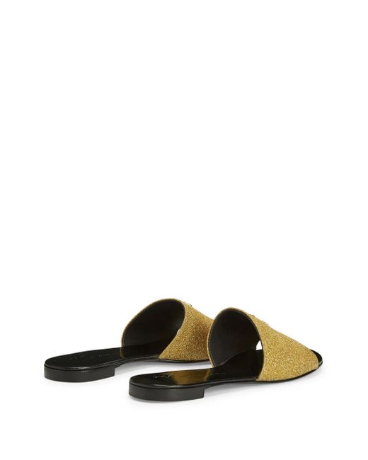 Giuseppe Zanotti Metallic Shirley Glitter Sandals