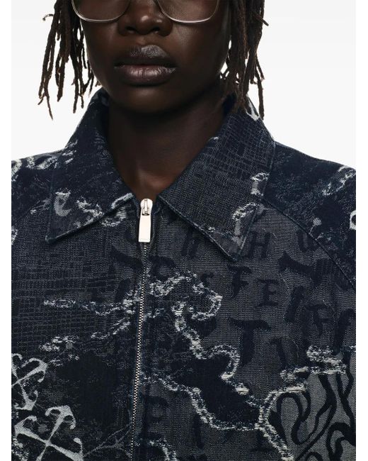 Off-White c/o Virgil Abloh Blue Jackets for men