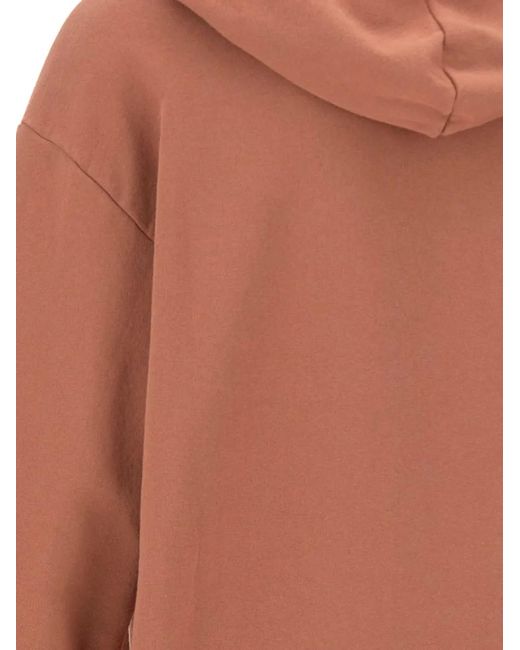MM6 by Maison Margiela Orange Hoodie À Patch Logo for men