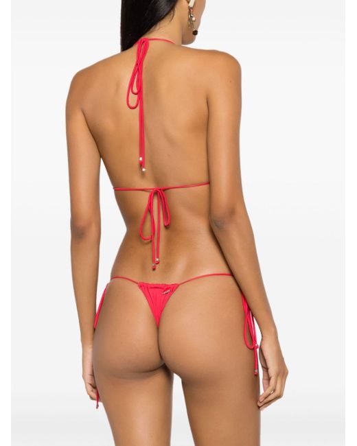 Amir Slama Red Halterneck Two-piece Bikini