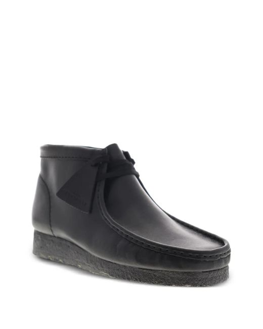 Clarks Black Wallabee Leather Boots for men