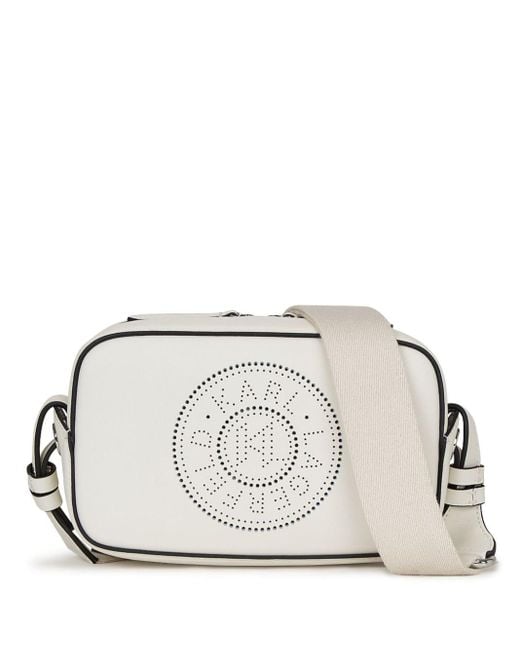 Karl Lagerfeld White K/circle Camera Cross Body Bag