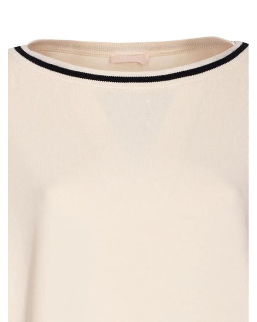 Top con apliques de strass Liu Jo de color Natural