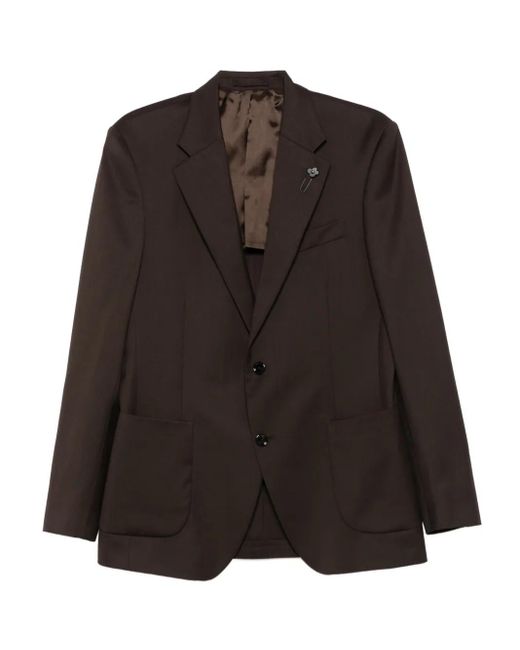 Lardini Black Button-Fastening Blazer for men