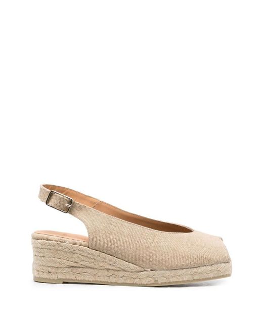 Castañer Canvas Dosalia Slingback Wedge Espadrilles in Natural Lyst UK