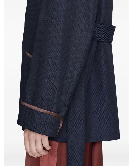 Maison Margiela Blue Belted Blazer