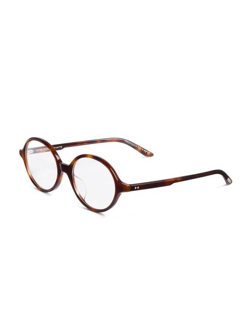 Khaite Brown Oval-Frame Glasses