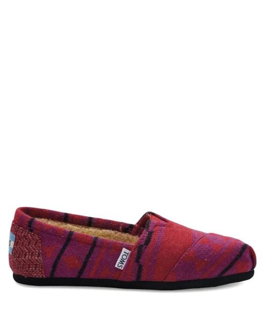 TOMS Red Alpargata Loafers