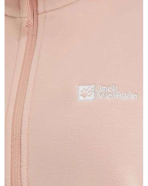 Jack Wolfskin Pink Taunus Fz Zip-Up Fleece Sweatshirt