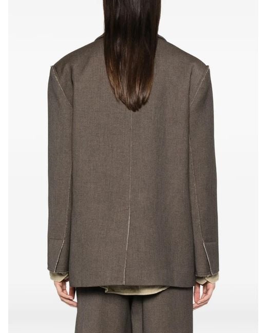 ELEH Brown Single-Breasted Blazer