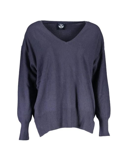 Pull À Col V North Sails en coloris Blue