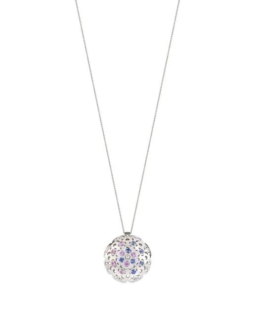 Officina Bernardi White 18Kt Damasco Sapphire Necklace
