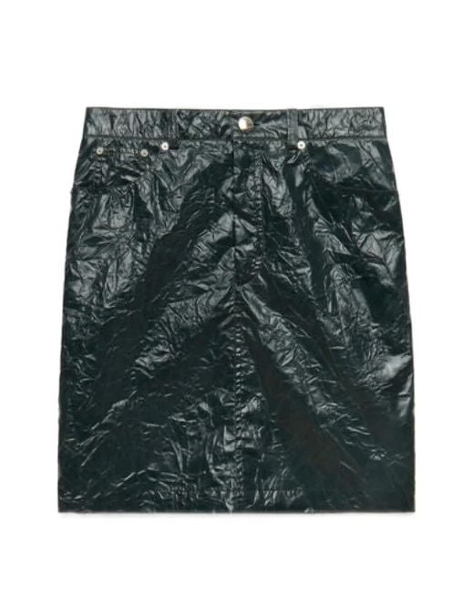Marni Green Deep Crinkled Taffeta Skirt