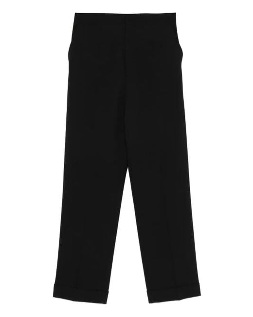 Pantaloni Con Tasche Laterali di Alberta Ferretti in Black