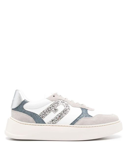 Furla White Sport Leather Sneakers